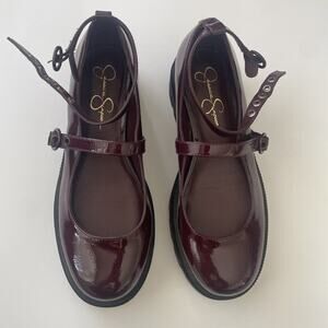 Jessica Simpson Mary Jane Buckle Platform Shoes. New 6M Fairy Witchy Gummy Goth